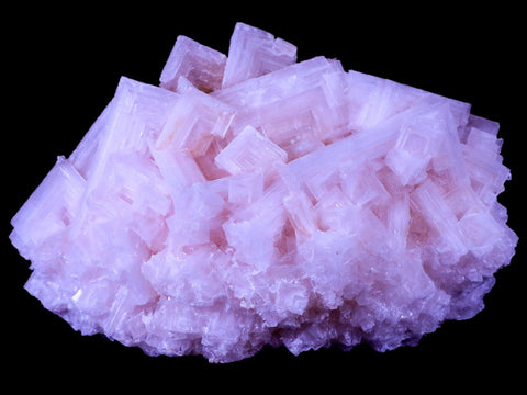 6.2" Quality Pink Halite Salt Crystals Cluster Mineral Trona, CA Searles Lake Stand - Fossil Age Minerals