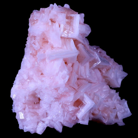 4.3" Quality Pink Halite Salt Crystals Cluster Mineral Trona, CA Searles Lake Stand - Fossil Age Minerals