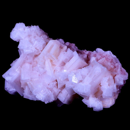 4.1" Quality Pink Halite Salt Crystals Cluster Mineral Trona, CA Searles Lake Stand