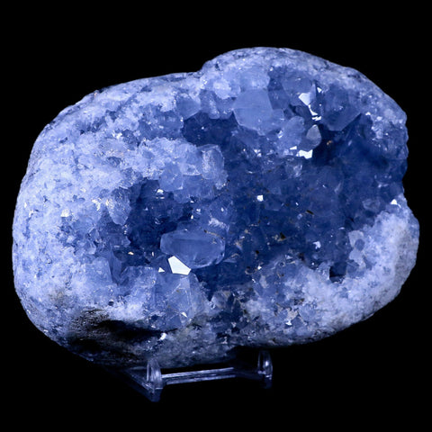 XL 5.4" Sky Blue Rough Celestite Crystal Druzy Cluster Geode 3 LB 15.2 OZ Celestine - Fossil Age Minerals