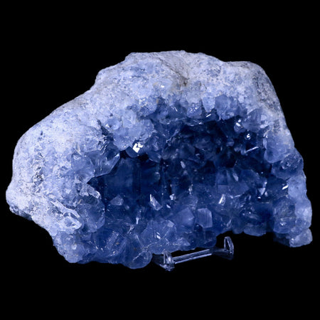 XL 7.3" Sky Blue Rough Celestite Crystal Druzy Cluster Geode 4 LB 7.8 OZ Celestine