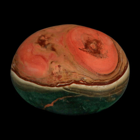 2.4" Polychrome Jasper Natural Polished Mineral Palm Stone Madagascar
