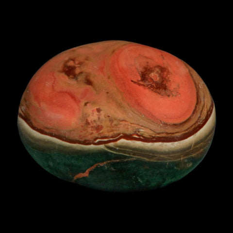 2.4" Polychrome Jasper Natural Polished Mineral Palm Stone Madagascar