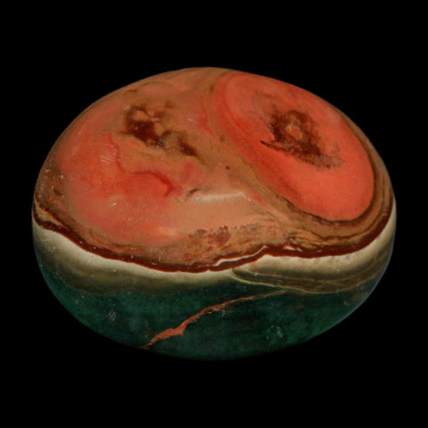 2.4" Polychrome Jasper Natural Polished Mineral Palm Stone Madagascar