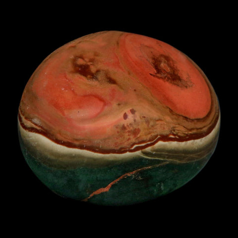 2.4" Polychrome Jasper Natural Polished Mineral Palm Stone Madagascar