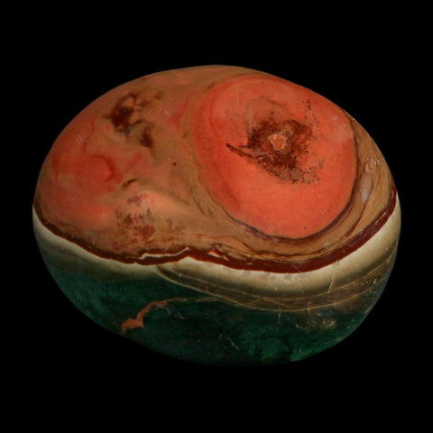 2.4" Polychrome Jasper Natural Polished Mineral Palm Stone Madagascar