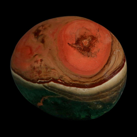 2.4" Polychrome Jasper Natural Polished Mineral Palm Stone Madagascar
