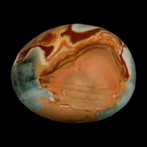 2.3" Polychrome Jasper Natural Polished Mineral Palm Stone Madagascar