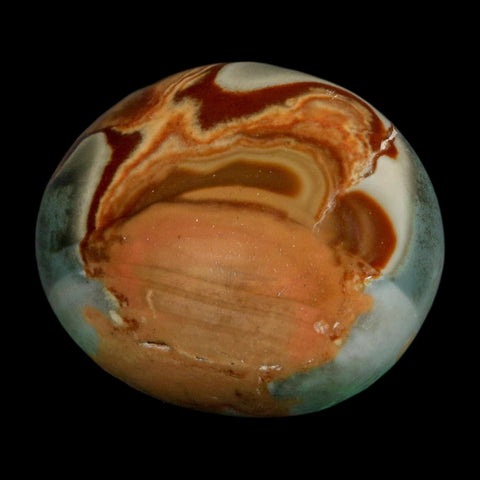 2.3" Polychrome Jasper Natural Polished Mineral Palm Stone Madagascar