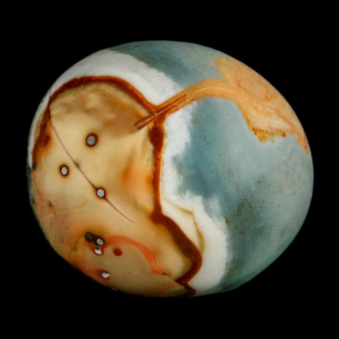 1.9" Polychrome Jasper Natural Polished Mineral Palm Stone Madagascar