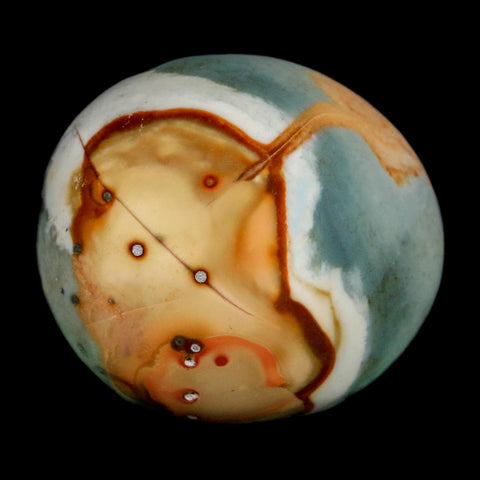 1.9" Polychrome Jasper Natural Polished Mineral Palm Stone Madagascar