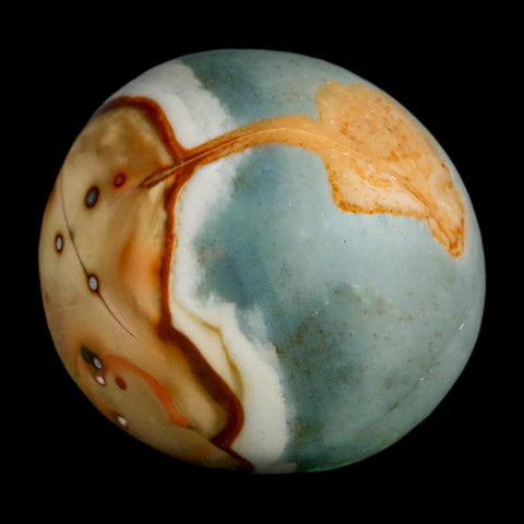 1.9" Polychrome Jasper Natural Polished Mineral Palm Stone Madagascar