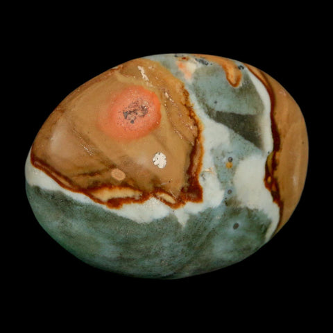 2" Polychrome Jasper Natural Polished Mineral Palm Stone Madagascar