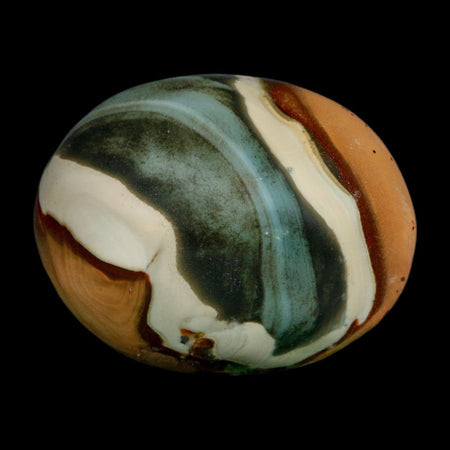 2.5" Polychrome Jasper Natural Polished Mineral Palm Stone Madagascar
