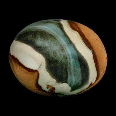 2.5" Polychrome Jasper Natural Polished Mineral Palm Stone Madagascar