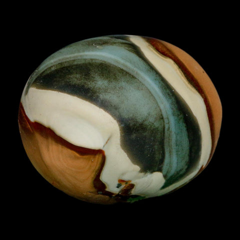 2.5" Polychrome Jasper Natural Polished Mineral Palm Stone Madagascar