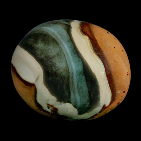 2.5" Polychrome Jasper Natural Polished Mineral Palm Stone Madagascar