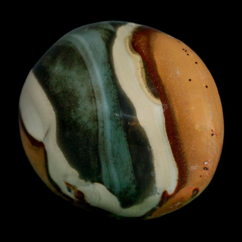 2.5" Polychrome Jasper Natural Polished Mineral Palm Stone Madagascar