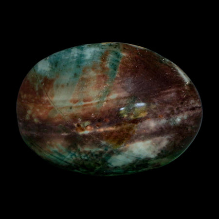 2.3" Polychrome Jasper Natural Polished Mineral Palm Stone Madagascar