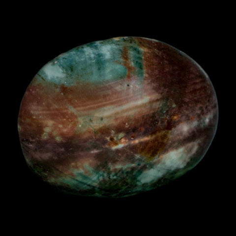 2.3" Polychrome Jasper Natural Polished Mineral Palm Stone Madagascar
