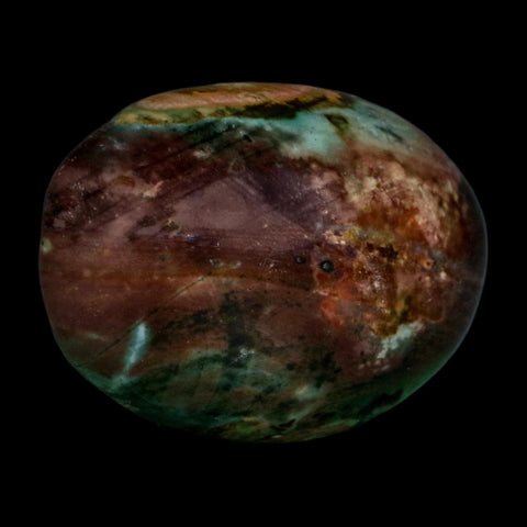 2.3" Polychrome Jasper Natural Polished Mineral Palm Stone Madagascar