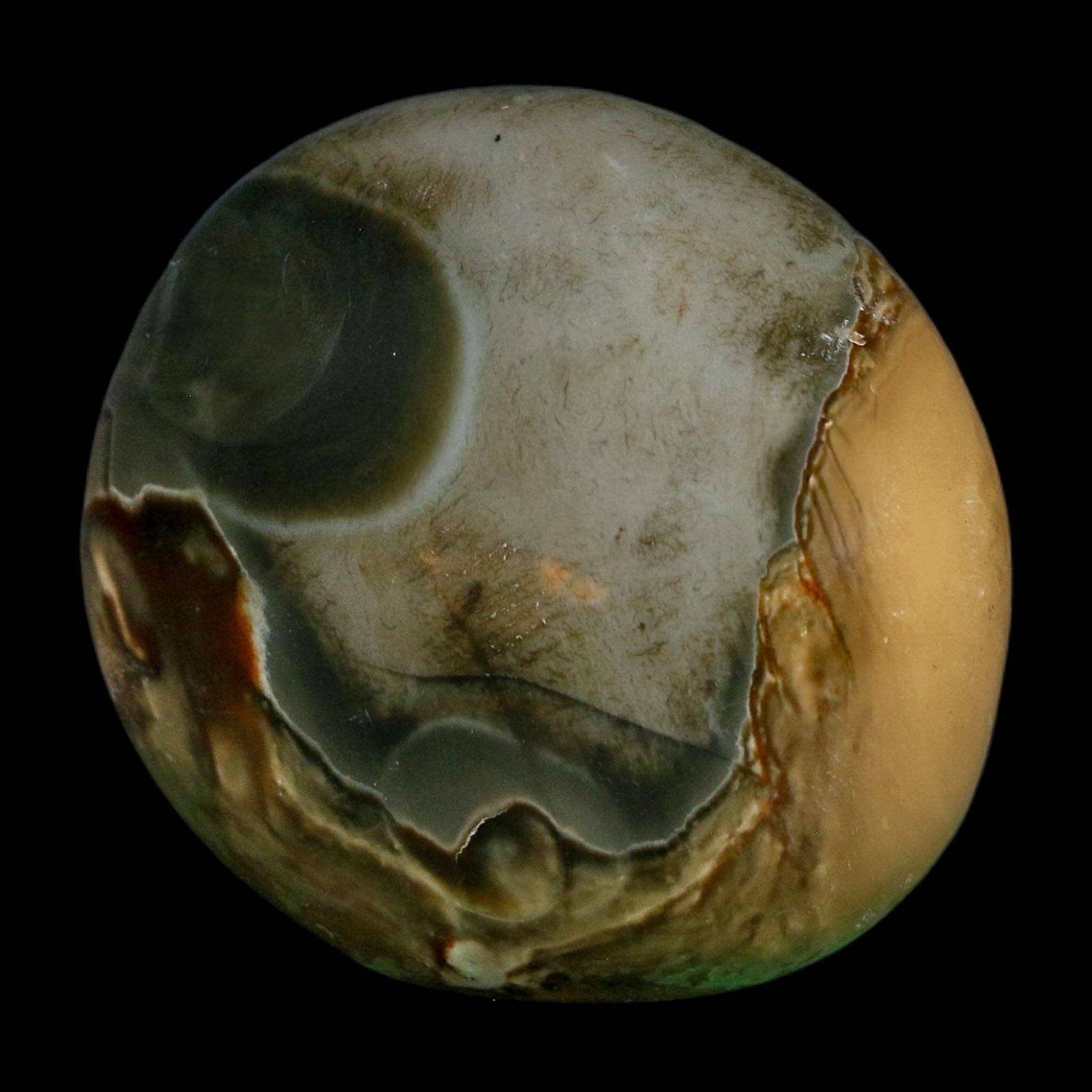 2.1" Polychrome Jasper Natural Polished Mineral Palm Stone Madagascar - Fossil Age Minerals