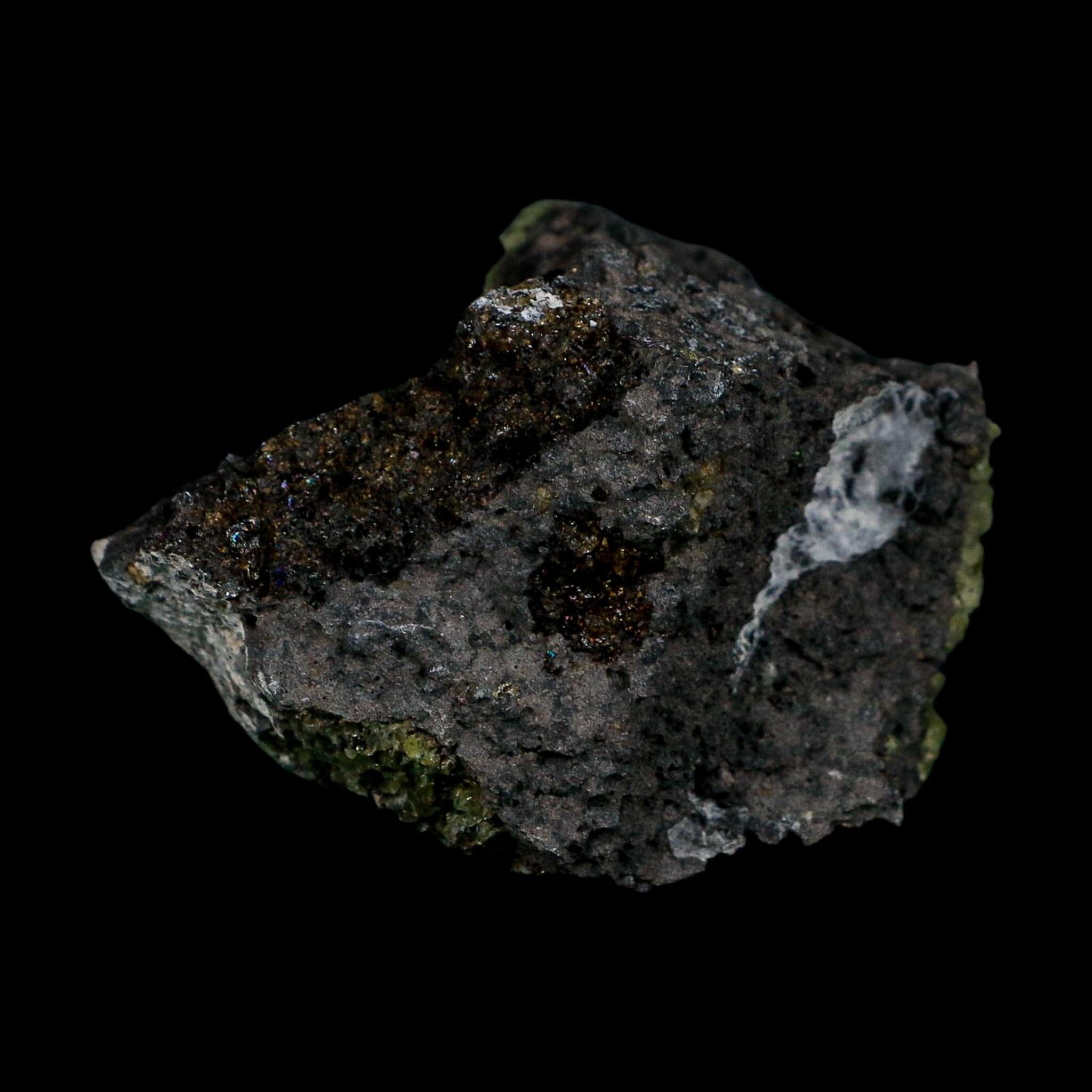 2.8" Natural Emerald Peridot And Chromium Crystals Minerals On Volcanic Rock Gila, AZ