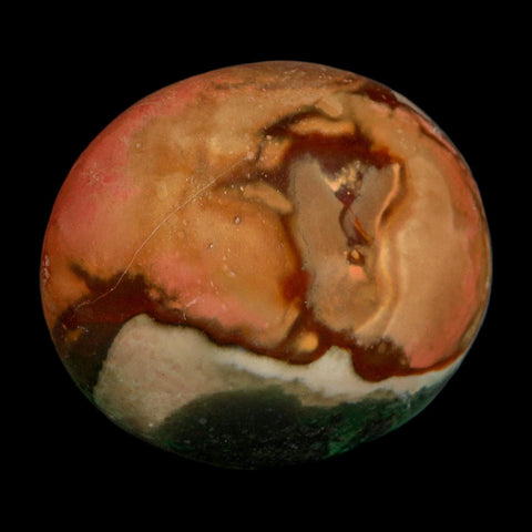 2.4" Polychrome Jasper Natural Polished Mineral Palm Stone Madagascar