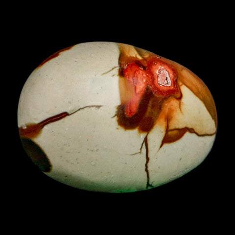 2.1" Polychrome Jasper Natural Polished Mineral Palm Stone Madagascar