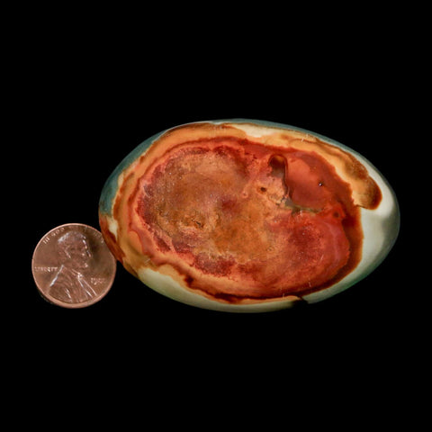 2.6" Polychrome Jasper Natural Polished Mineral Palm Stone Madagascar