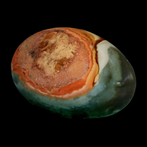 2.6" Polychrome Jasper Natural Polished Mineral Palm Stone Madagascar