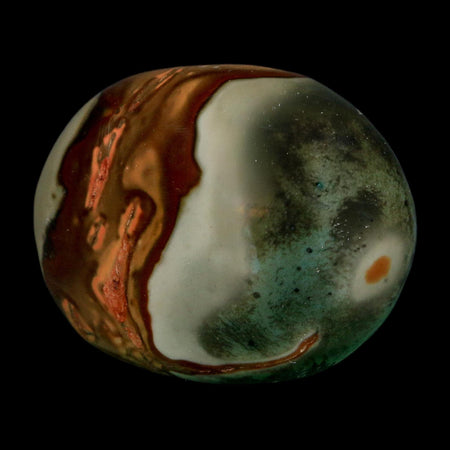 2.2" Polychrome Jasper Natural Polished Mineral Palm Stone Madagascar