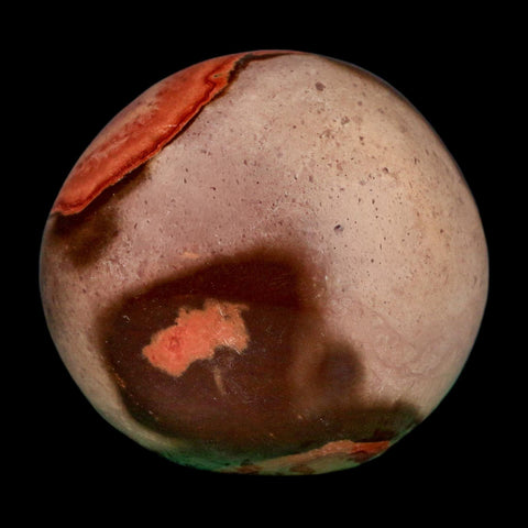 2.2" Polychrome Jasper Natural Polished Mineral Palm Stone Madagascar