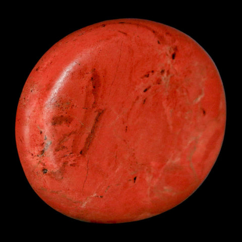 2" Polished Natural Brecciated Jasper Stone Worry Palm Stone Minas Gerais Brazil - Fossil Age Minerals