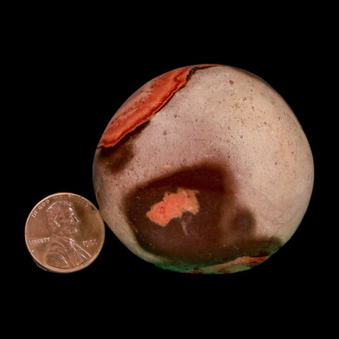 2.2" Polychrome Jasper Natural Polished Mineral Palm Stone Madagascar