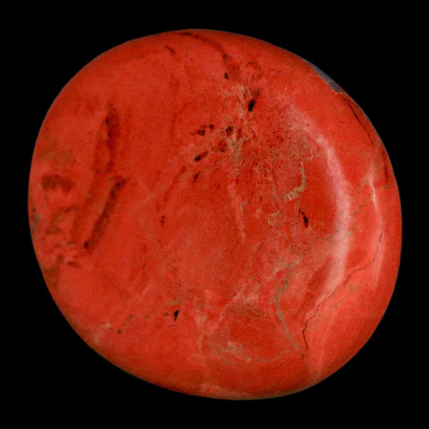 2" Polished Natural Brecciated Jasper Stone Worry Palm Stone Minas Gerais Brazil - Fossil Age Minerals