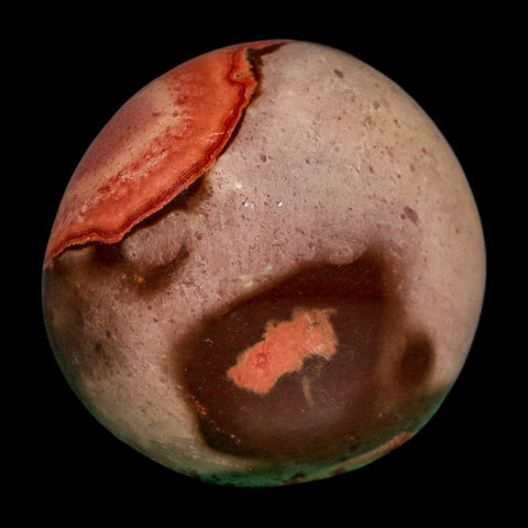 2.2" Polychrome Jasper Natural Polished Mineral Palm Stone Madagascar