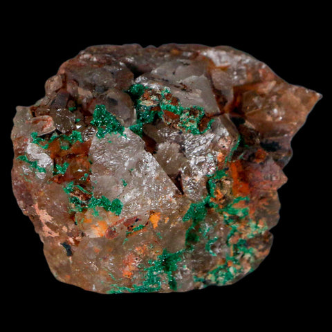 2.1" Azurite Crystals & Malachite On Crystal Mineral Specimen Tiznit Morocco - Fossil Age Minerals