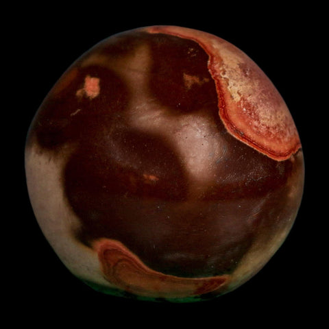 2.2" Polychrome Jasper Natural Polished Mineral Palm Stone Madagascar