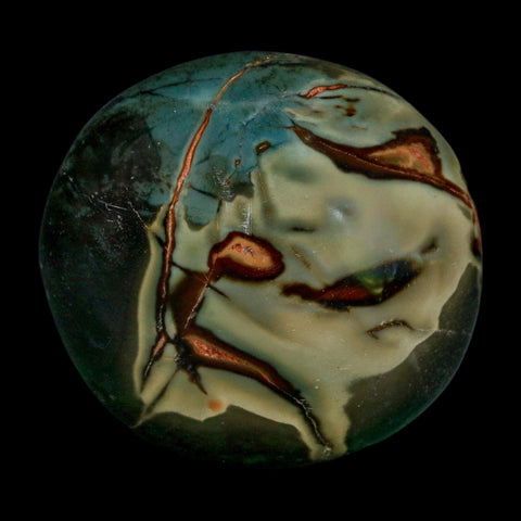 2.2" Polychrome Jasper Natural Polished Mineral Palm Stone Madagascar
