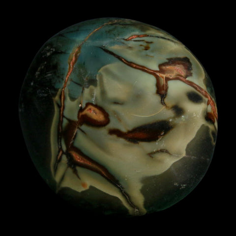 2.2" Polychrome Jasper Natural Polished Mineral Palm Stone Madagascar