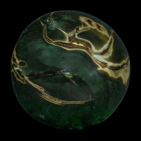 2.2" Polychrome Jasper Natural Polished Mineral Palm Stone Madagascar
