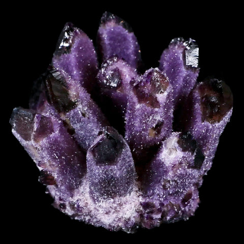 3" Purple Phantom Ghost Quartz Crystal, Chrorite Cluster Mineral Specimen - Fossil Age Minerals