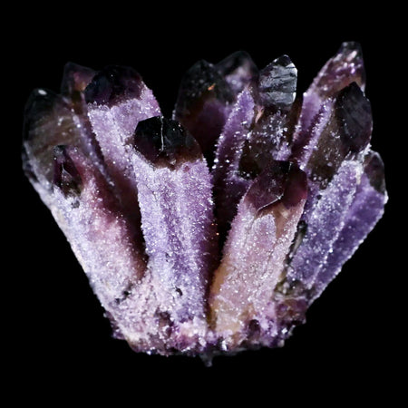 3.4" Purple Phantom Ghost Quartz Crystal, Chrorite Cluster Mineral Specimen