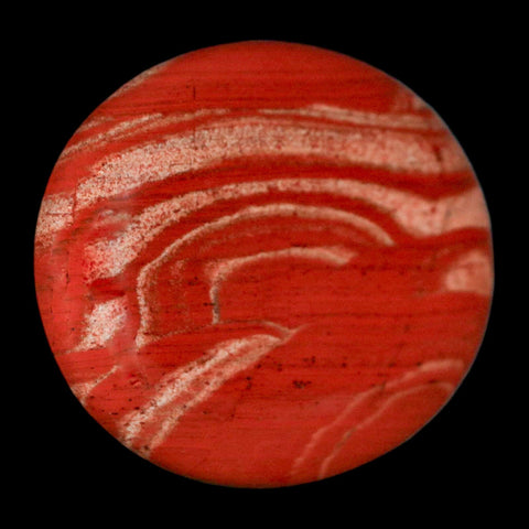 1.9" Polished Natural Brecciated Jasper Stone Worry Palm Stone Minas Gerais Brazil - Fossil Age Minerals