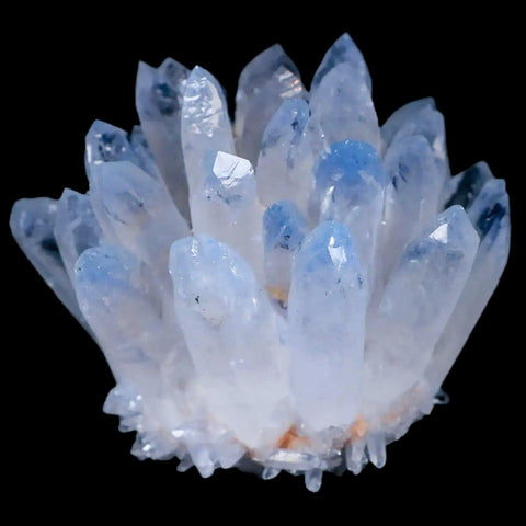 3.3" Ice Blue Phantom Ghost Quartz Crystal, Chrorite Cluster Mineral Specimen - Fossil Age Minerals