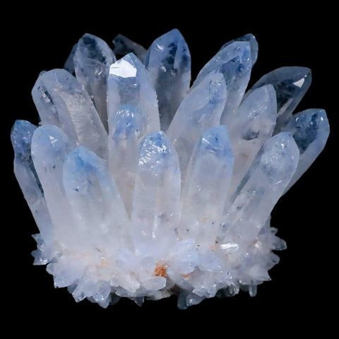 3.3" Ice Blue Phantom Ghost Quartz Crystal, Chrorite Cluster Mineral Specimen - Fossil Age Minerals