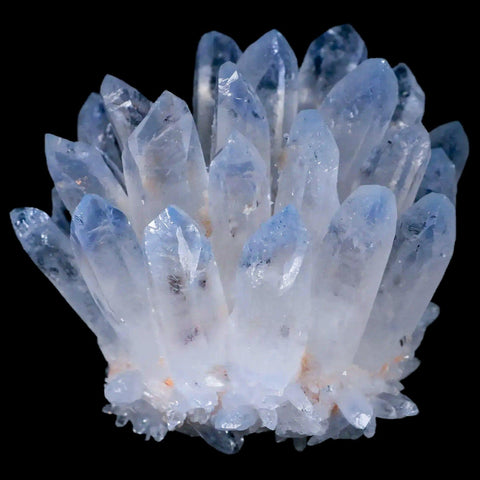 3.3" Ice Blue Phantom Ghost Quartz Crystal, Chrorite Cluster Mineral Specimen - Fossil Age Minerals