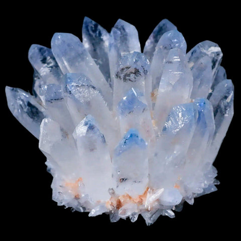 3.3" Ice Blue Phantom Ghost Quartz Crystal, Chrorite Cluster Mineral Specimen - Fossil Age Minerals