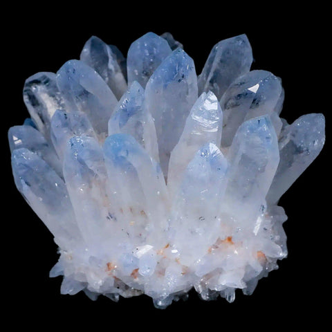 3.3" Ice Blue Phantom Ghost Quartz Crystal, Chrorite Cluster Mineral Specimen - Fossil Age Minerals